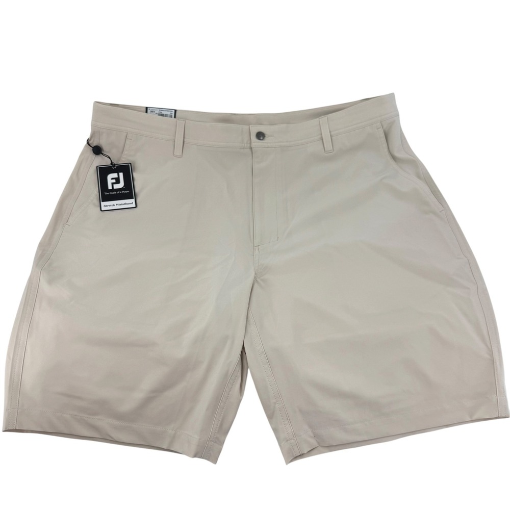 FootJoy Mens Performance Lightweight Golf Shorts Stone Beige 40 New with tags - Picture 4 of 13